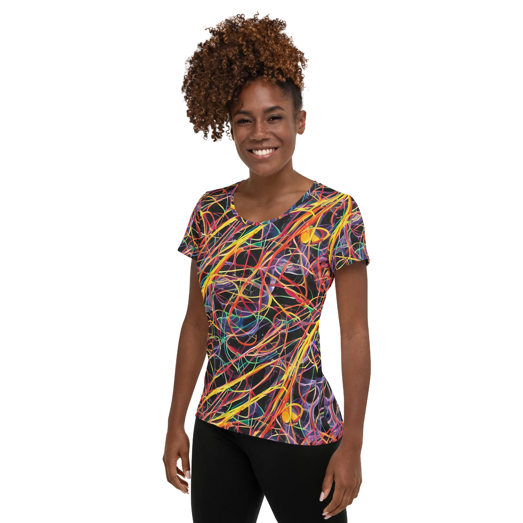 Acconci Twirl on Women's Athletic T-Shirt — Left