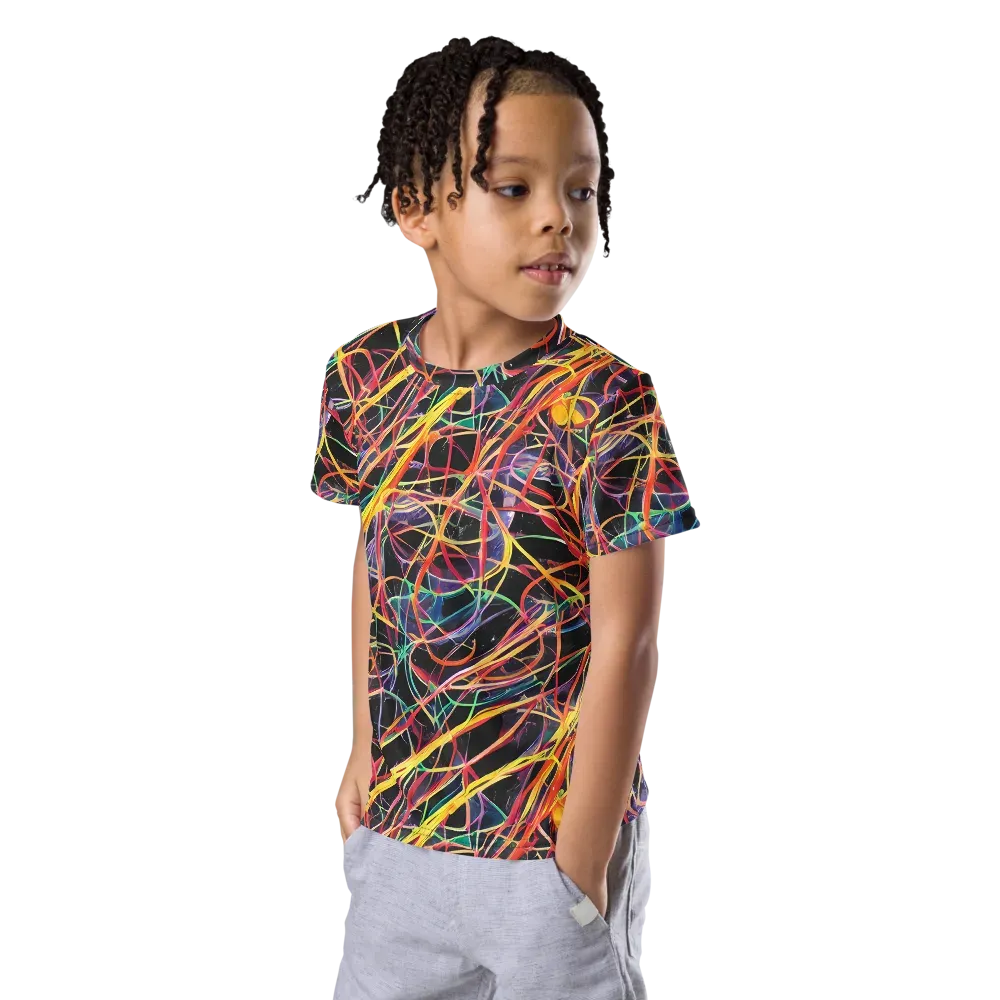 Acconci Twirl on Kids Crew Neck T-Shirt — Left Front