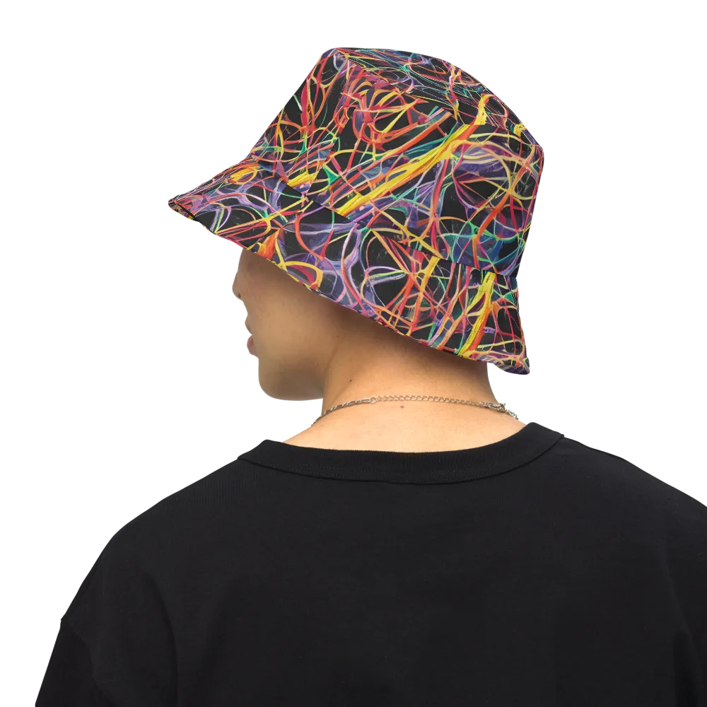 Acconci Twirl on Reversible Bucket Hat — Back Inside