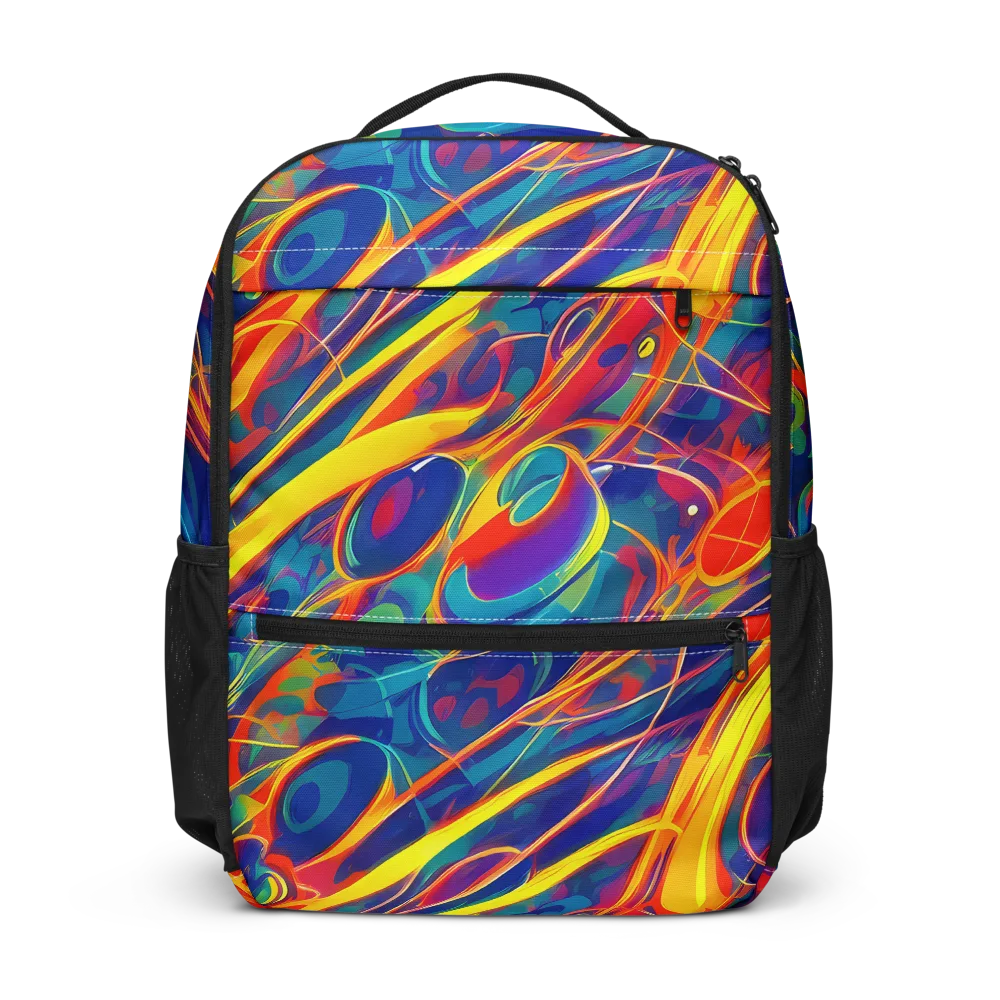 Abstract Blaze on Utility Backpack — Front