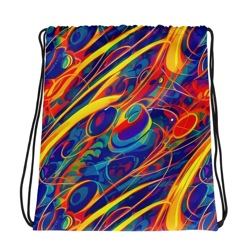 Abstract Blaze on Drawstring Bag — Photo