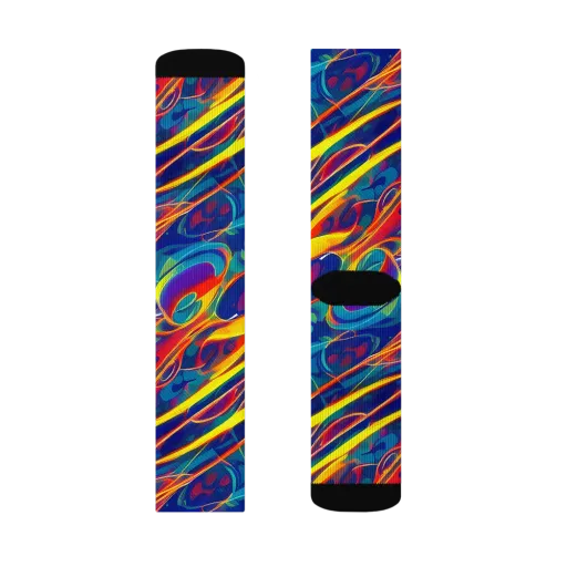 Abstract Blaze on a Socks