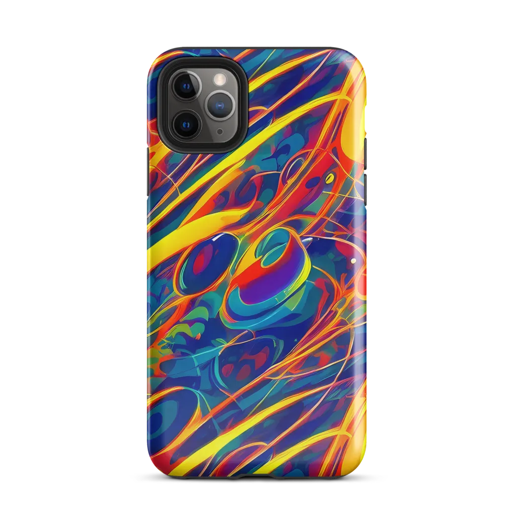 Abstract Blaze on Tough Case for iPhone® — Front