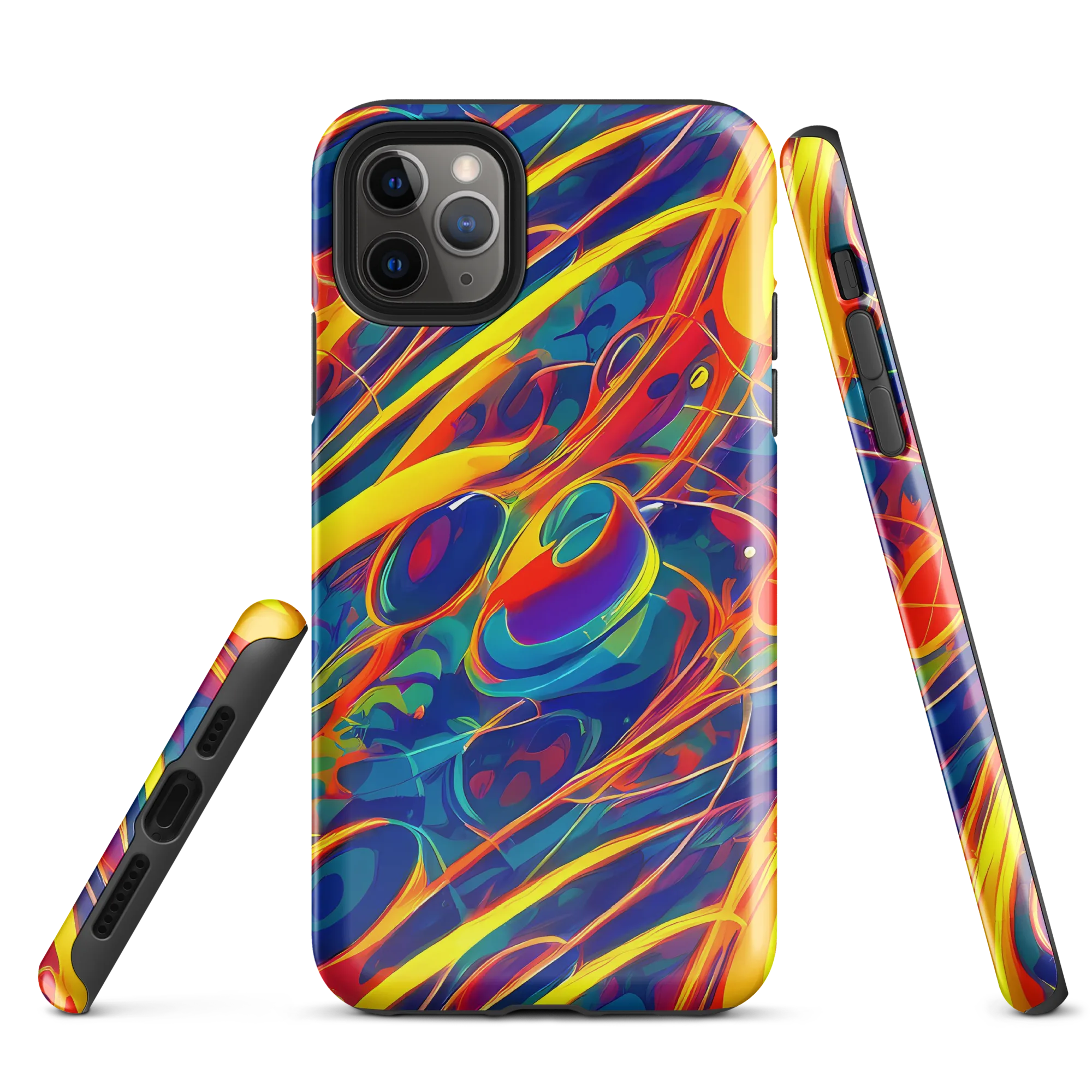 Abstract Blaze on Tough Case for iPhone® — Front