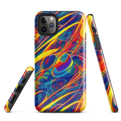 Abstract Blaze on a Tough Case for iPhone®