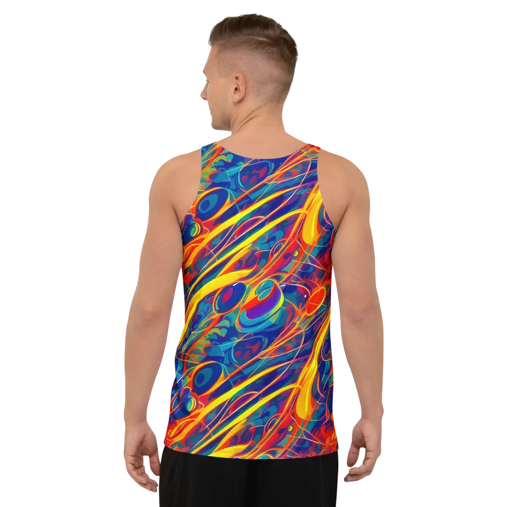 Abstract Blaze on Men's Tank Top — Back