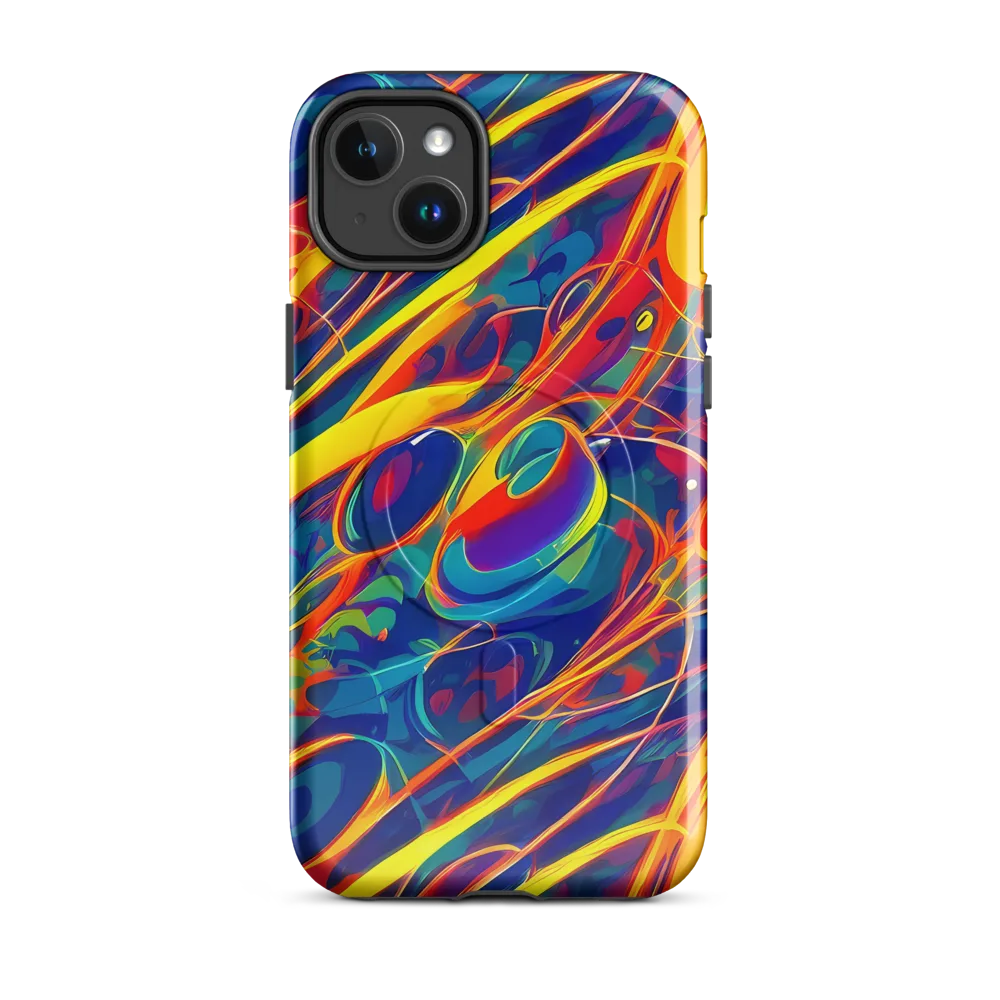 Abstract Blaze on MagSafe Tough Case for iPhone® — Front