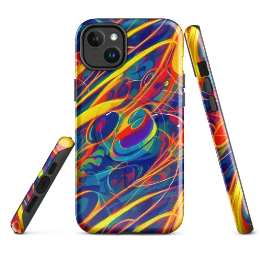 Abstract Blaze on a MagSafe Tough Case for iPhone®