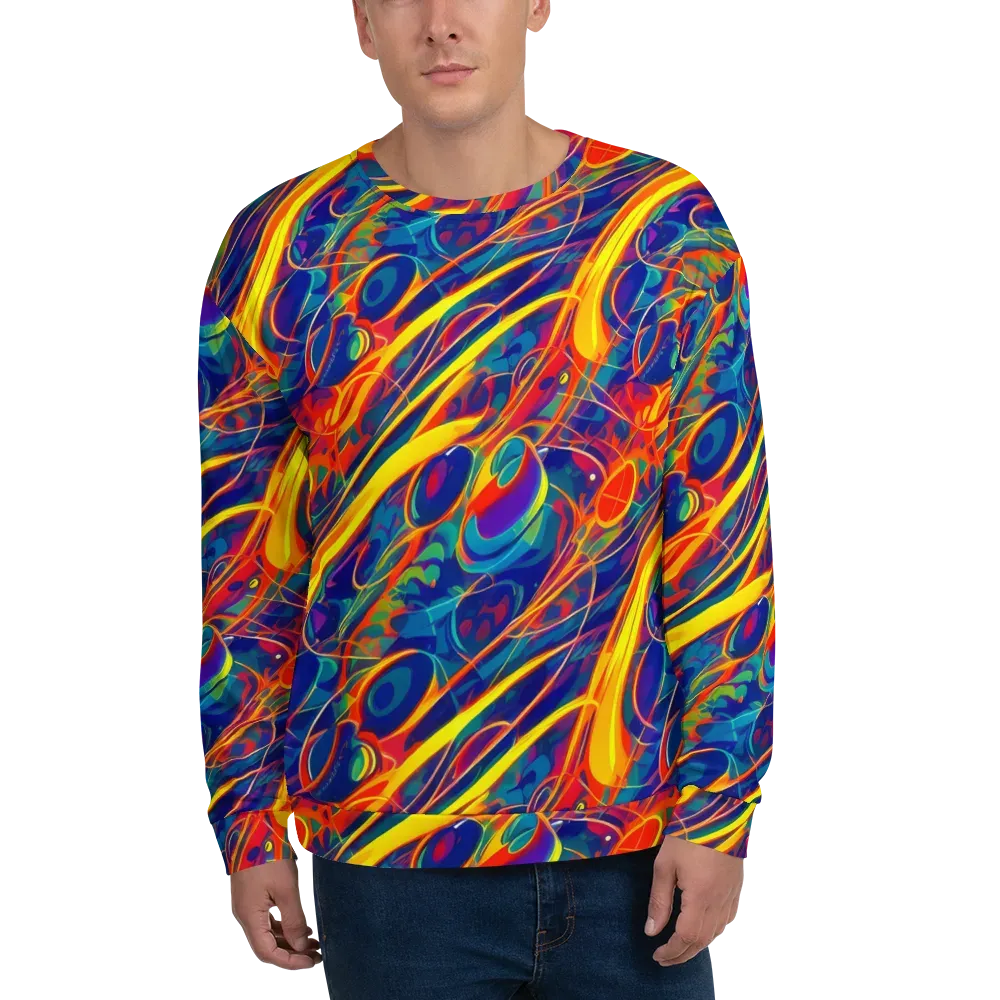 Abstract Blaze on Sweatshirt — Front