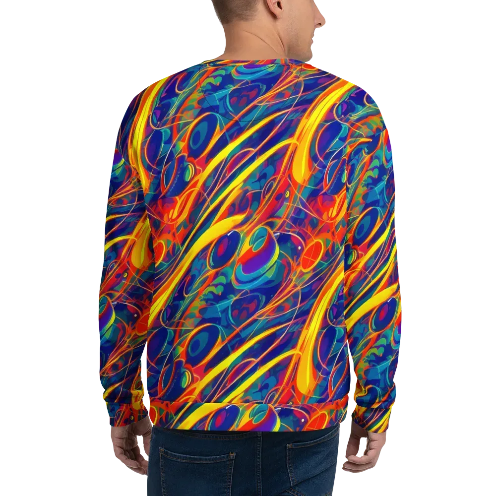 Abstract Blaze on Sweatshirt — Back