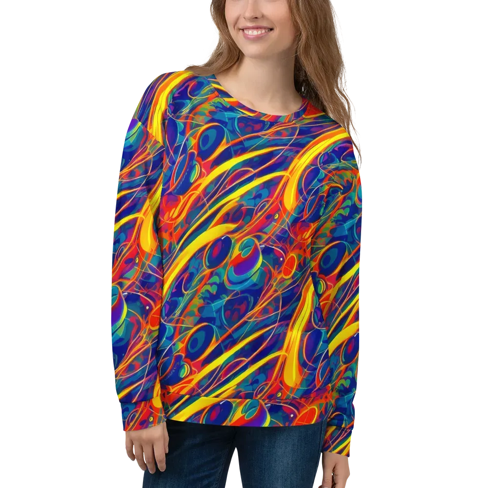 Abstract Blaze on Sweatshirt — Front