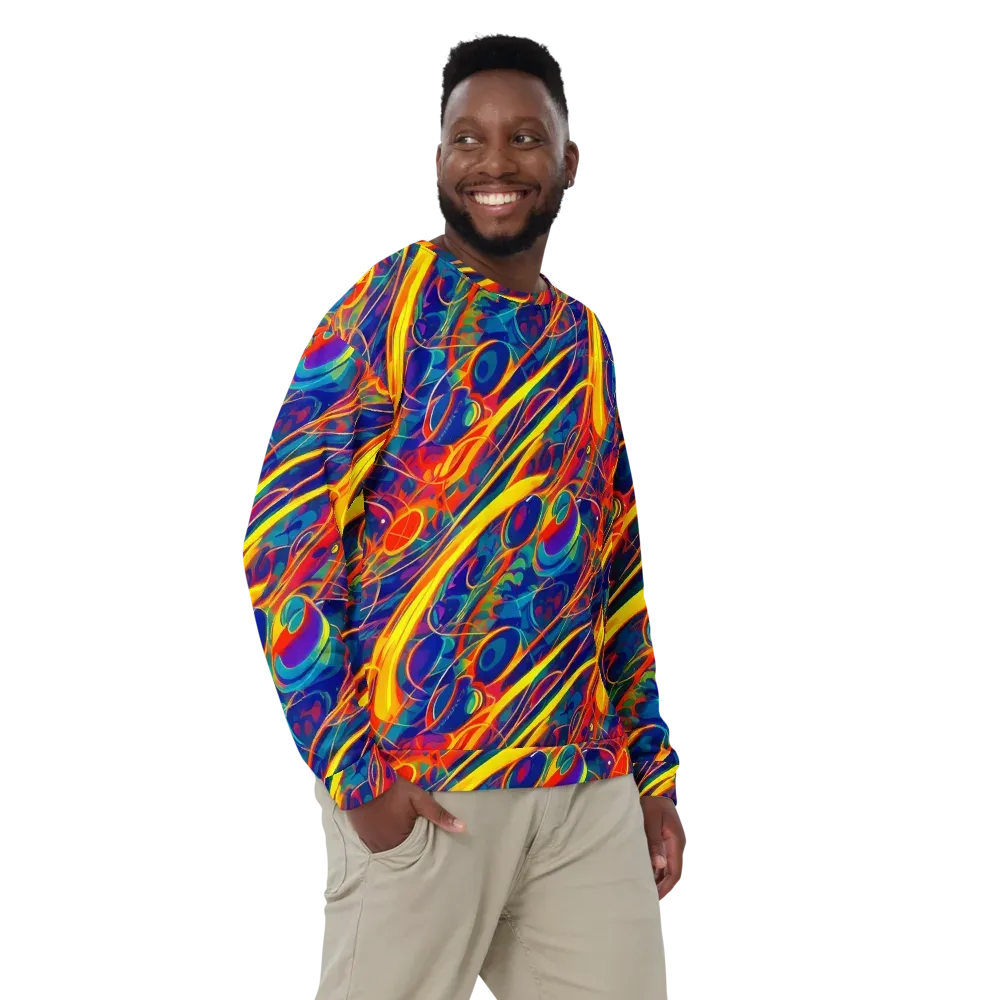 Abstract Blaze on Sweatshirt — Front