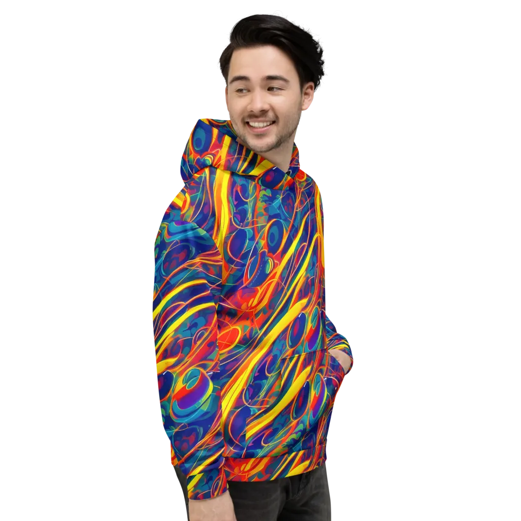 Abstract Blaze on Hoodie — Right