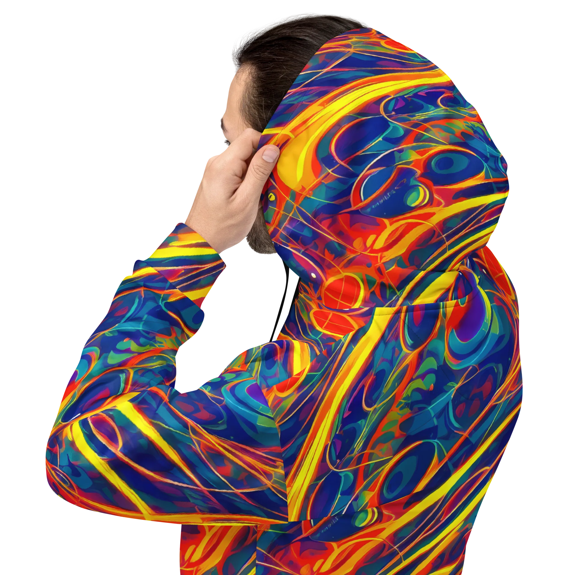 Abstract Blaze on Hoodie — Back