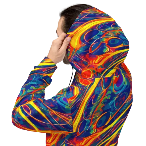 Abstract Blaze on a Hoodie