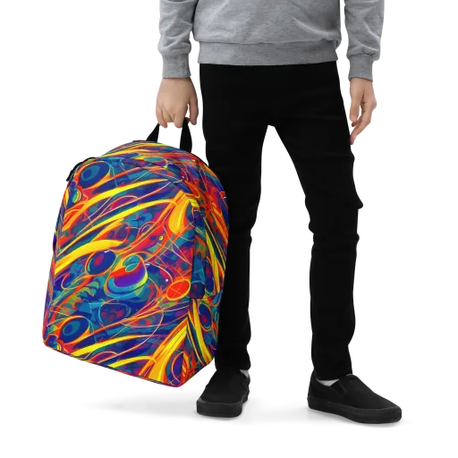 Abstract Blaze on a Minimalist Backpack