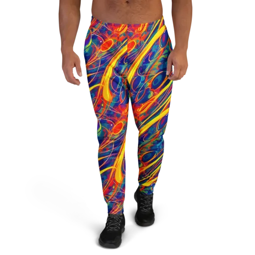 Abstract Blaze on a Men's Joggers