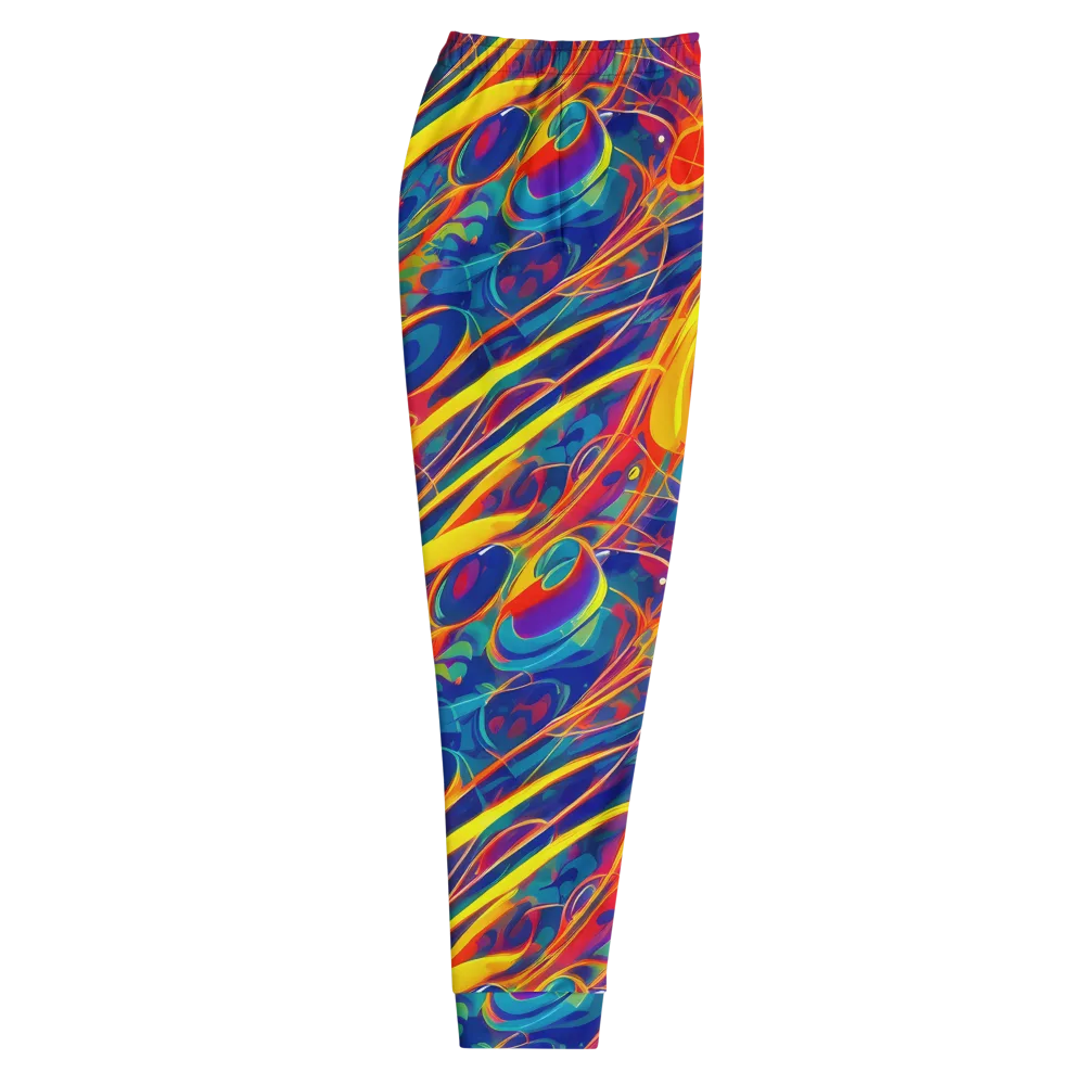 Abstract Blaze on Men's Joggers — Right