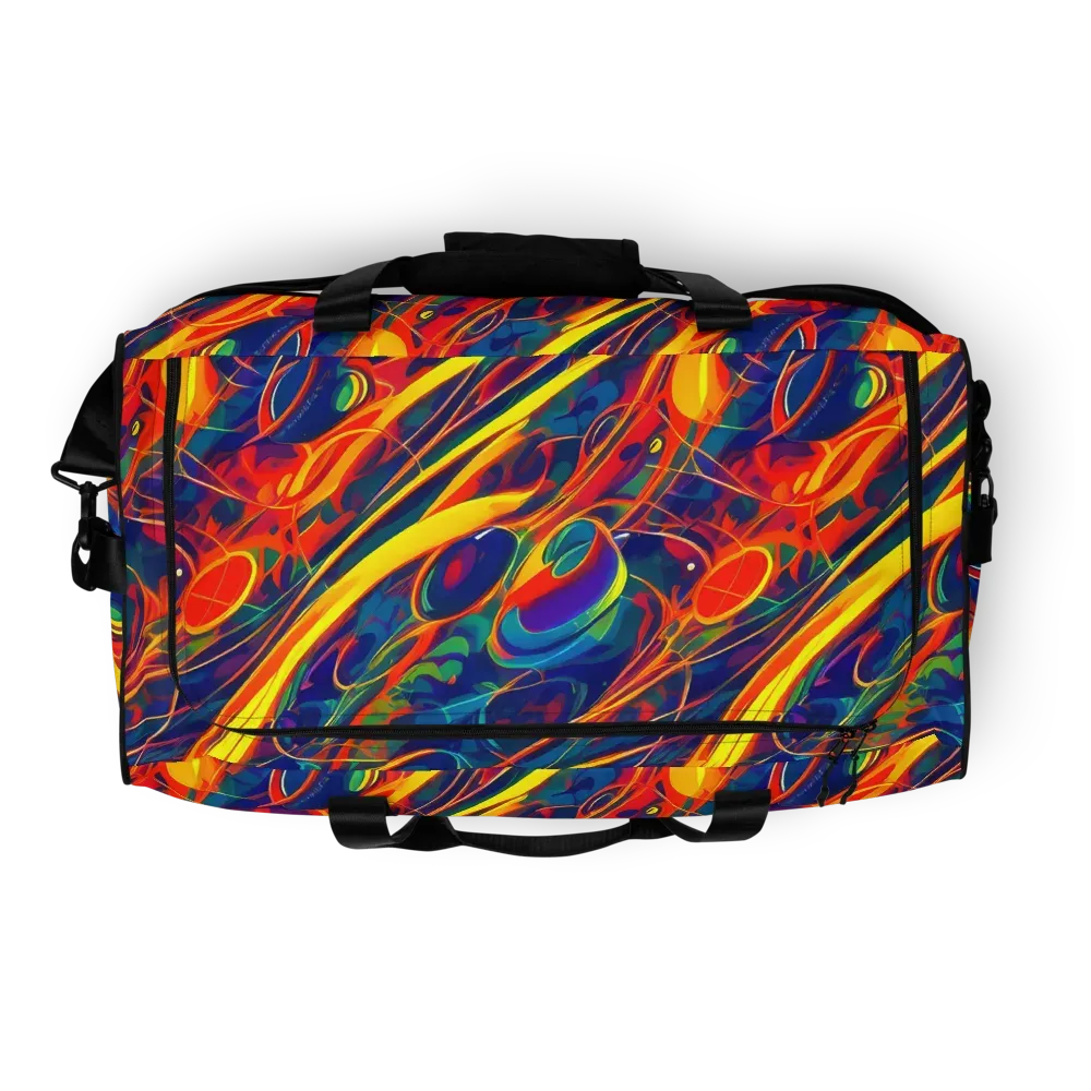 Abstract Blaze on Duffle Bag — Top