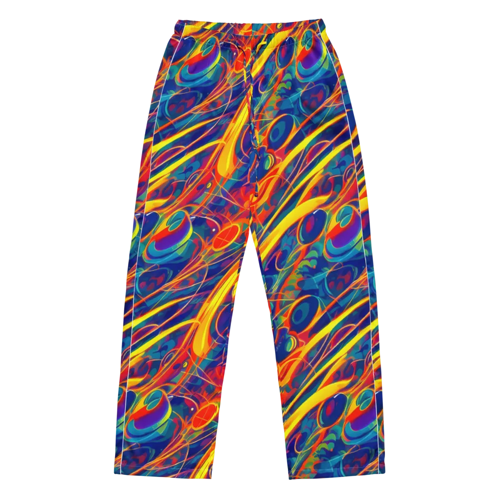 Abstract Blaze on Women's Pajama Pants — Front