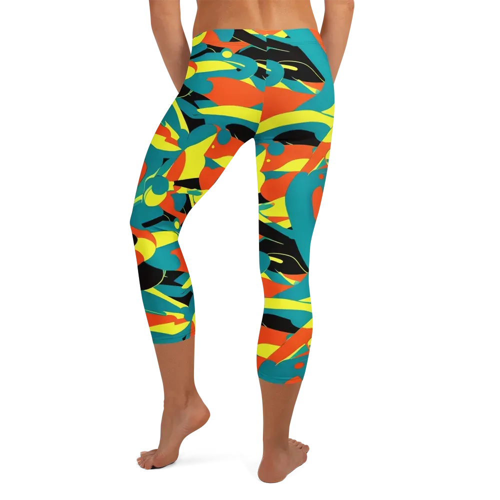 Gerace Jive on Capri Leggings — Back