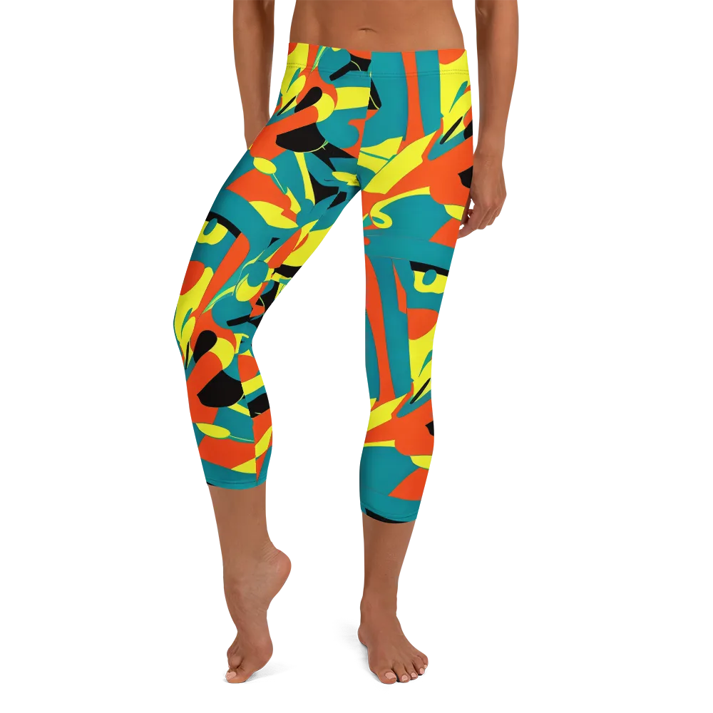Gerace Jive on Capri Leggings — Front