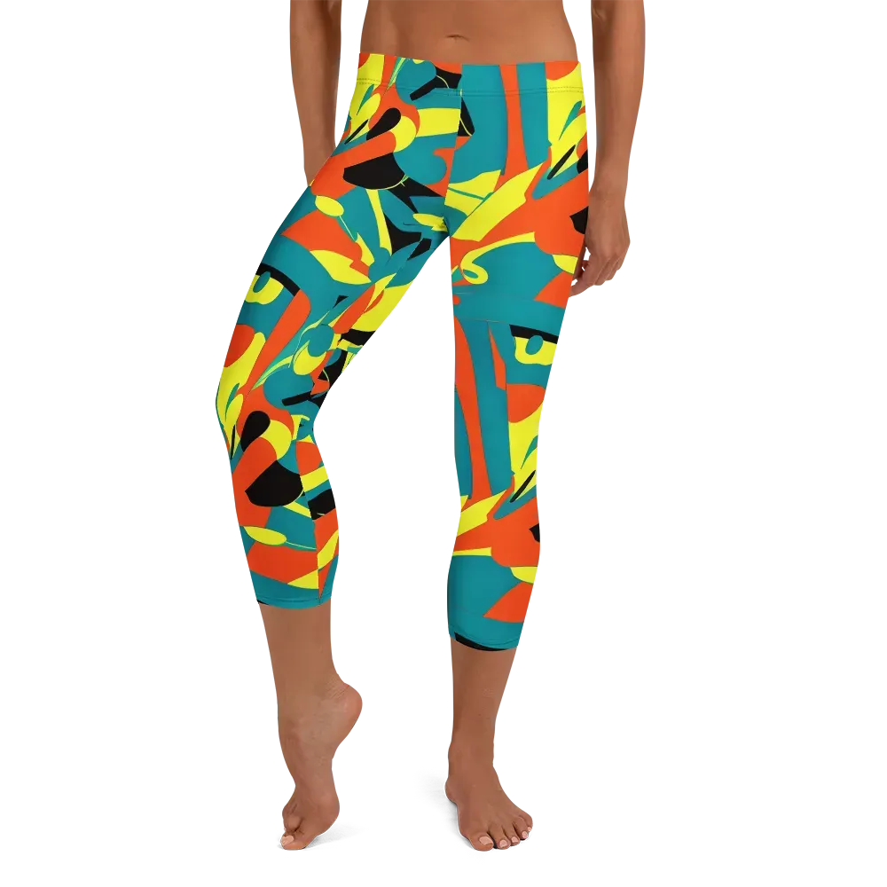Gerace Jive on Capri Leggings — Front