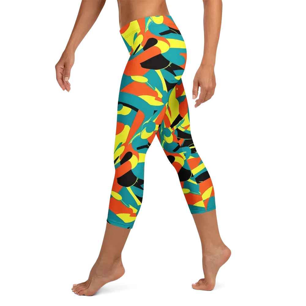 Gerace Jive on Capri Leggings — Left