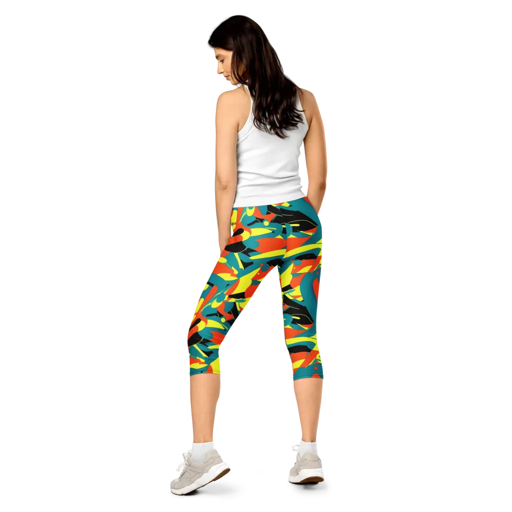Gerace Jive on Capri Leggings — Back