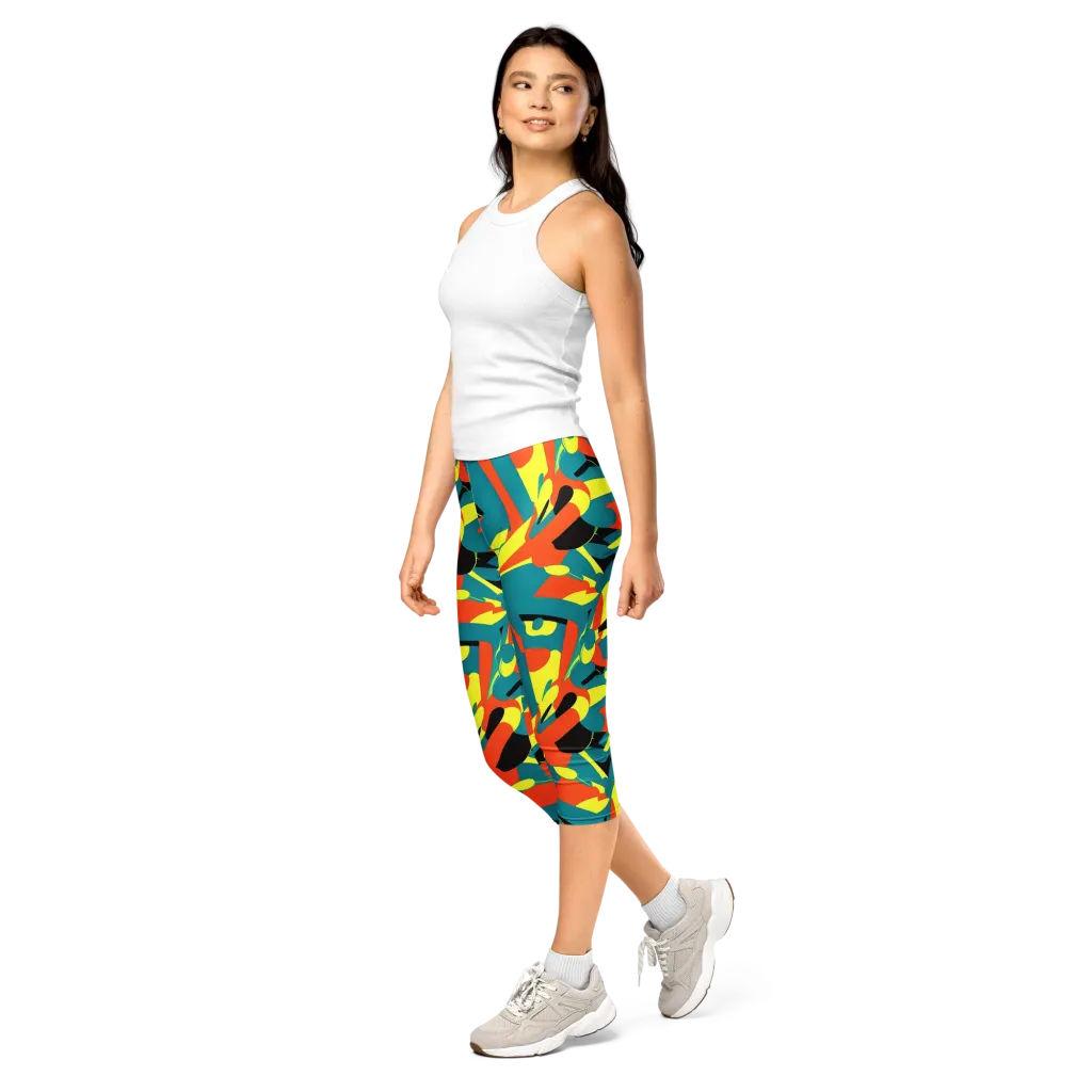 Gerace Jive on Capri Leggings — Left Front