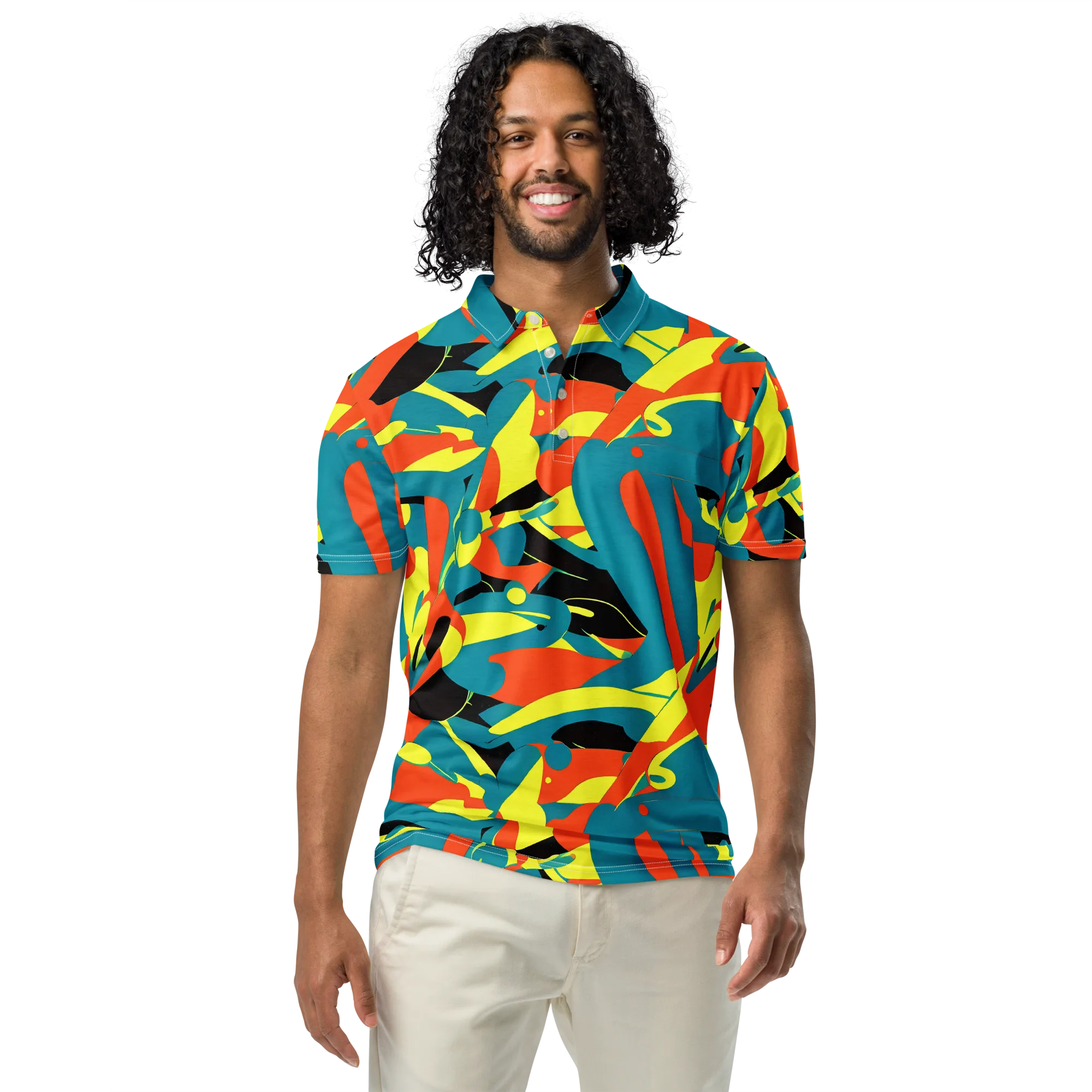 Gerace Jive on Men's Slim Fit Polo Shirt — Front