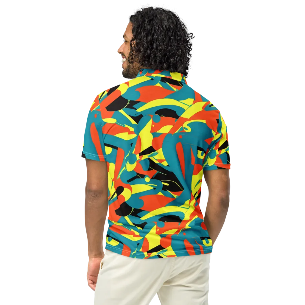Gerace Jive on Men's Slim Fit Polo Shirt — Back
