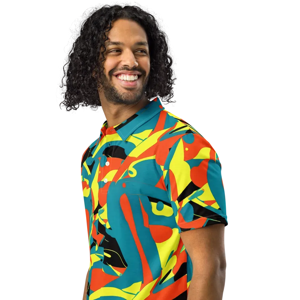 Gerace Jive on Men's Slim Fit Polo Shirt — Left Front