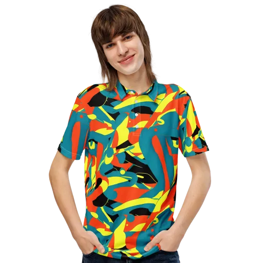 Gerace Jive on a Men's Slim Fit Polo Shirt