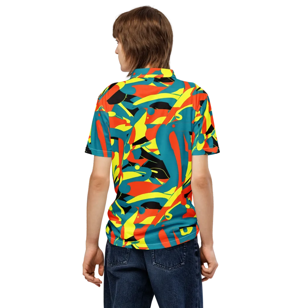 Gerace Jive on Men's Slim Fit Polo Shirt — Back