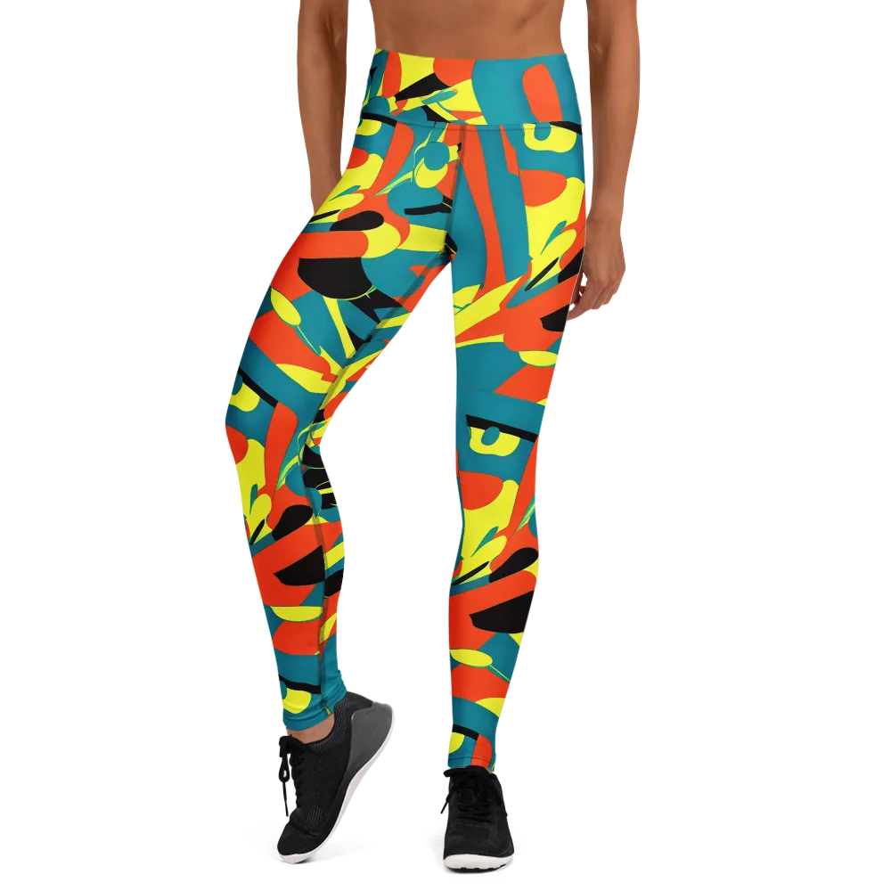 Gerace Jive on Yoga Leggings — Front