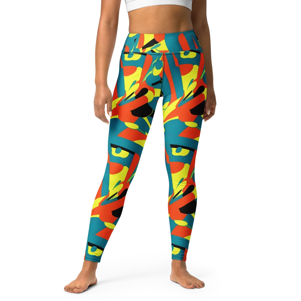 Gerace Jive on Yoga Leggings — Front
