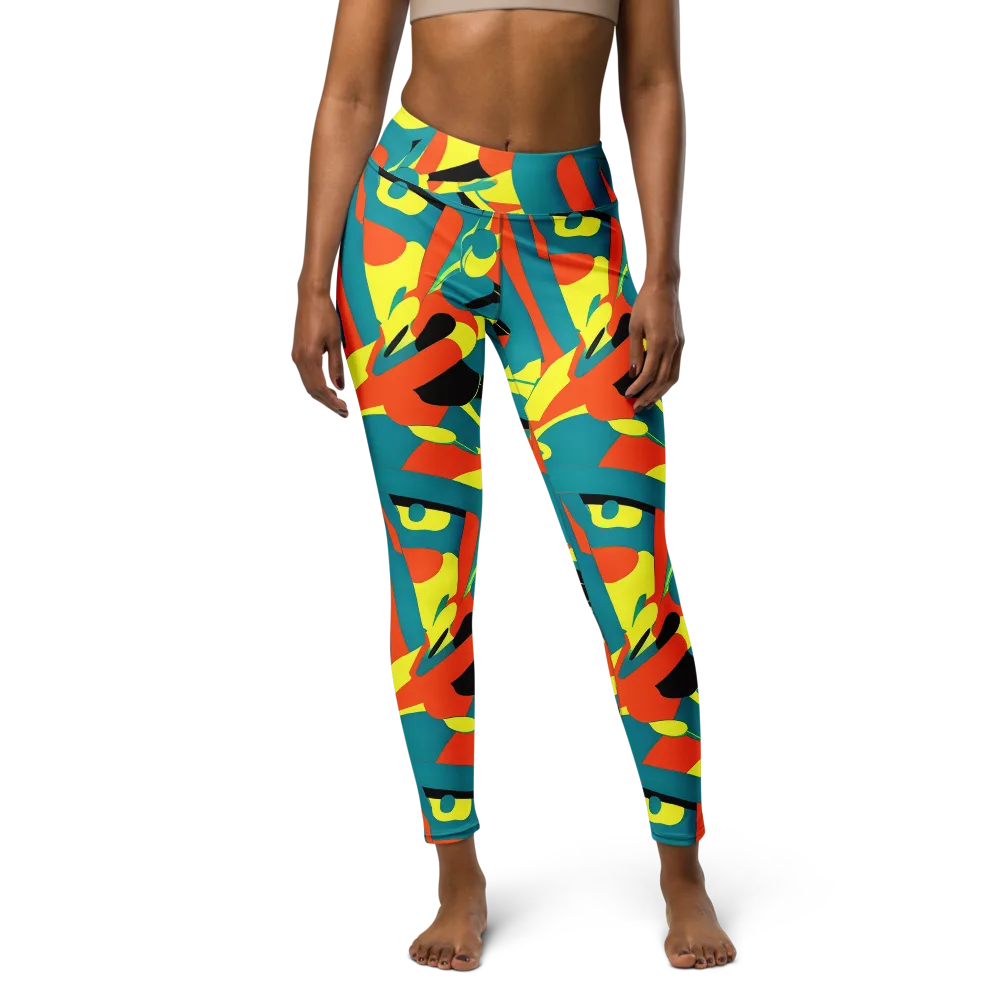 Gerace Jive on Yoga Leggings — Front