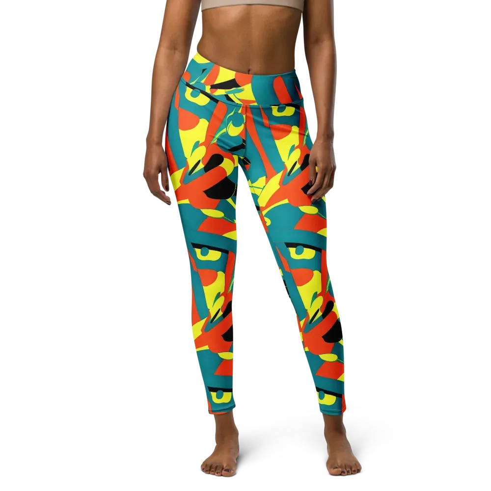 Gerace Jive on Yoga Leggings — Front