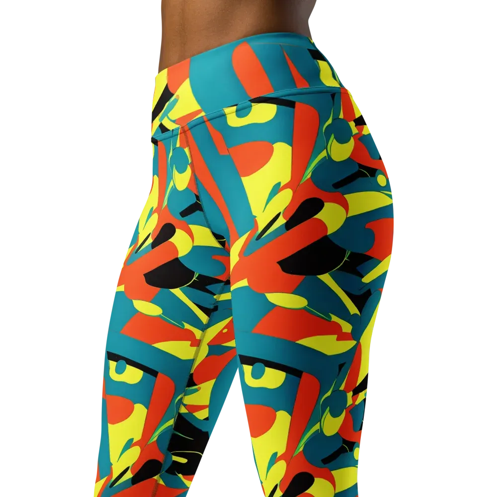 Gerace Jive on Yoga Leggings — Left Front