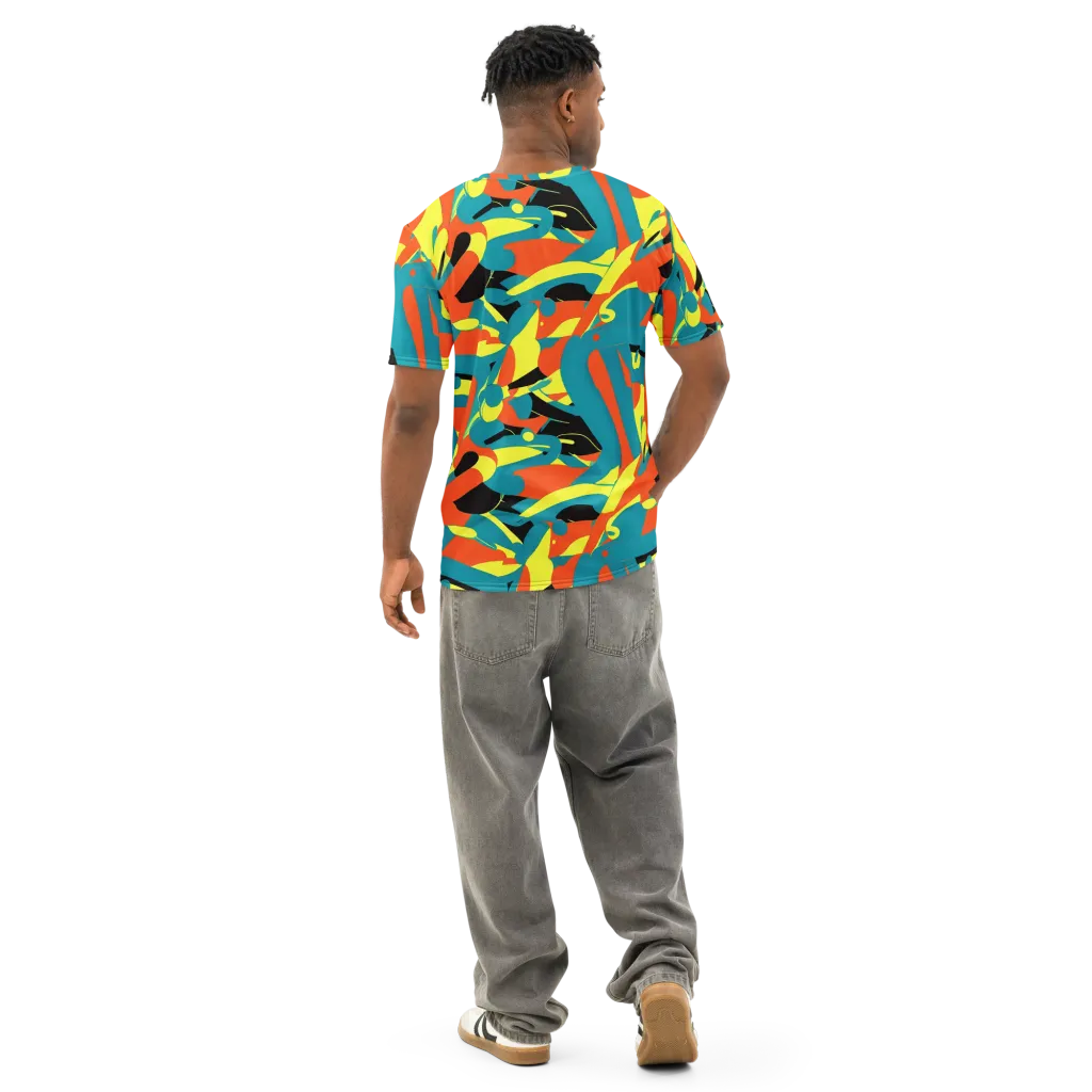 Gerace Jive on Men's Cotton Crew Neck T-Shirt — Back