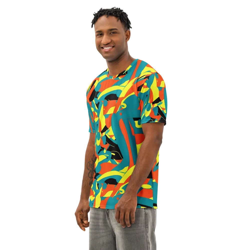 Gerace Jive on Men's Cotton Crew Neck T-Shirt — Left Front