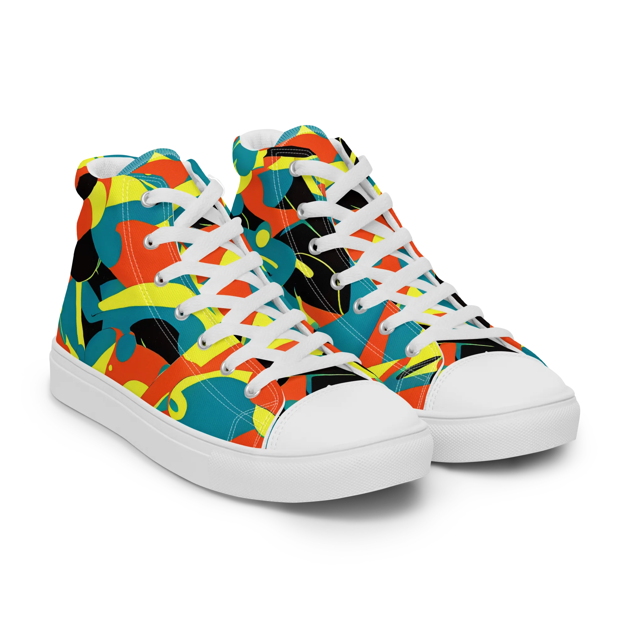 Gerace Jive on Men's High Top Canvas Shoes — Right Front