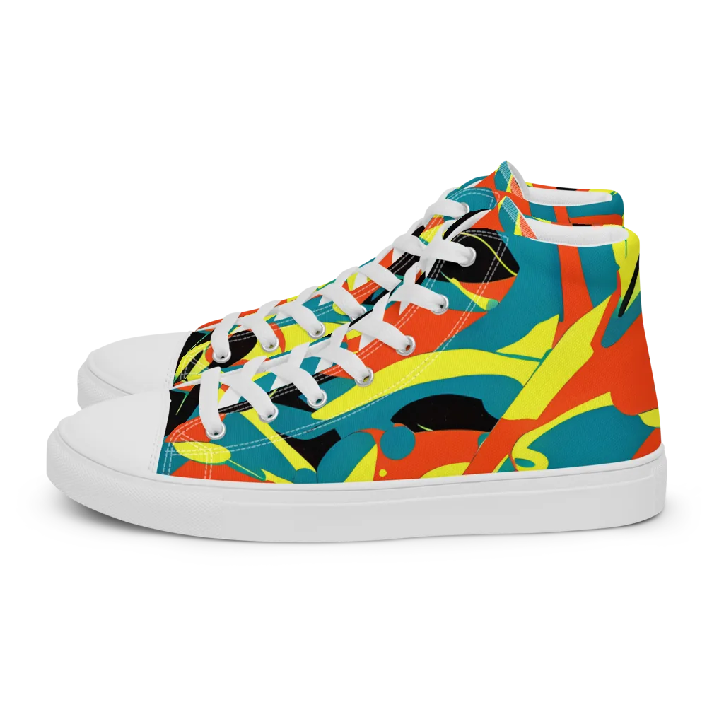 Gerace Jive on Women's High Top Canvas Shoes — Left