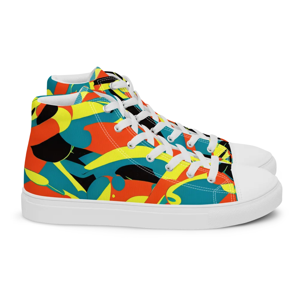 Gerace Jive on Women's High Top Canvas Shoes — Right