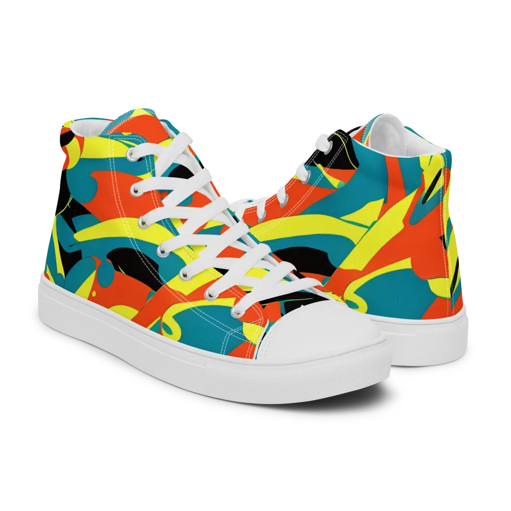 Gerace Jive on Women's High Top Canvas Shoes — Right