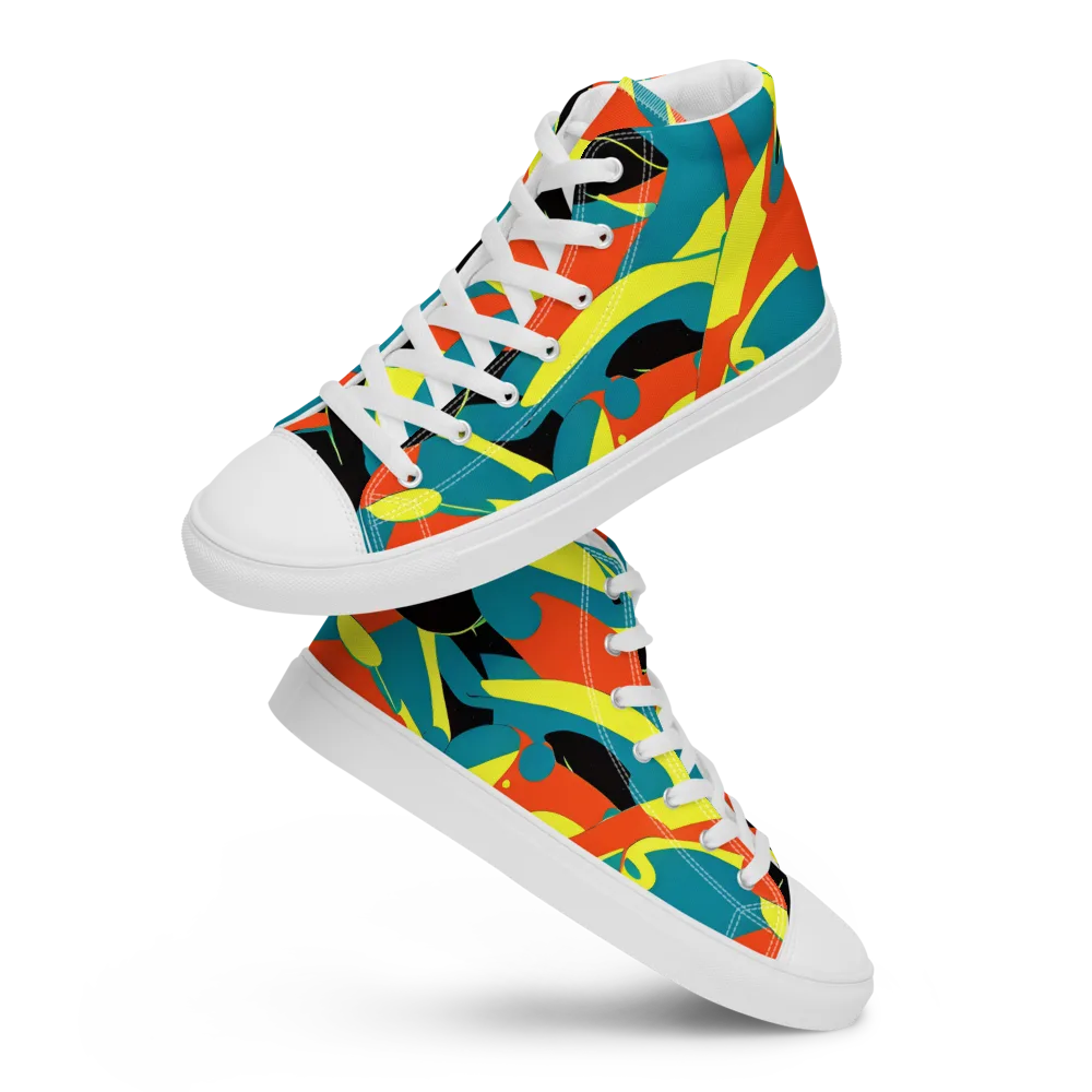 Gerace Jive on Women's High Top Canvas Shoes — Front