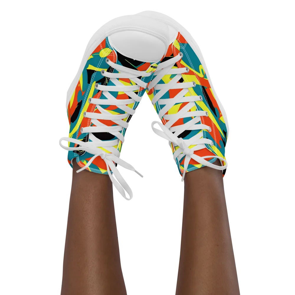 Gerace Jive on Women's High Top Canvas Shoes — Front