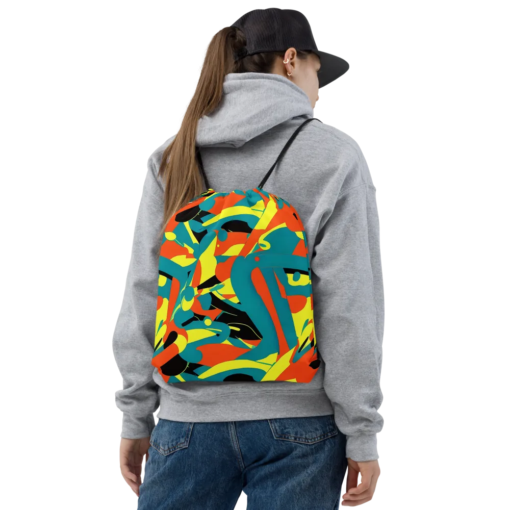 Gerace Jive on Drawstring Bag — Front