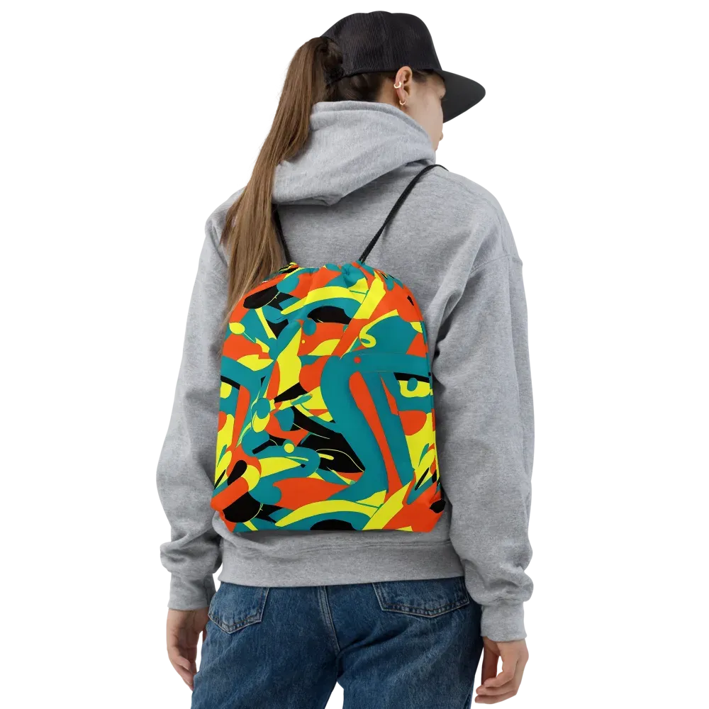 Gerace Jive on Drawstring Bag — Front